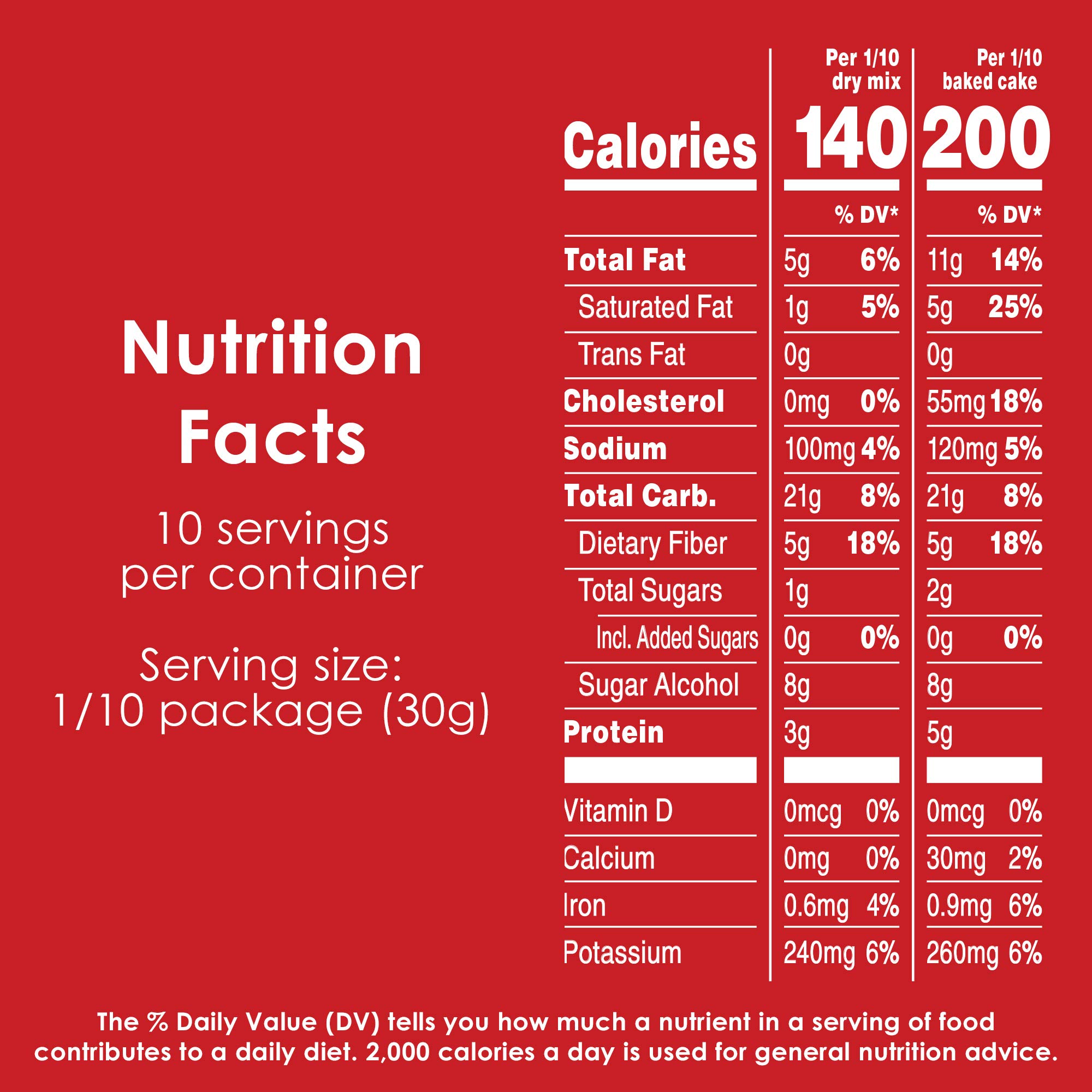 Duncan Hines Keto Friendly Classic Yellow Cake Mix, Zero Added Sugar, Gluten Free, 10.6 oz. - Image 8